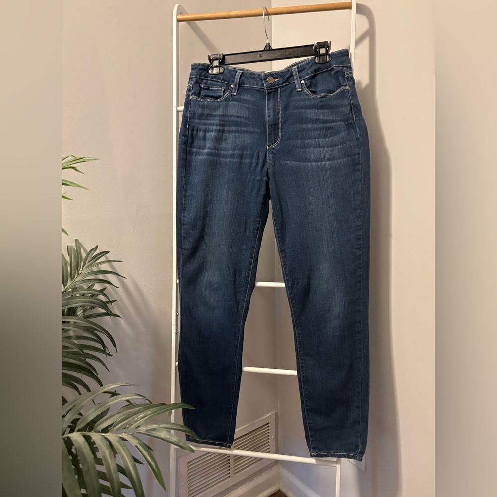 PAIGE Dark Blue Women's Jeans - Picture 4 of 10